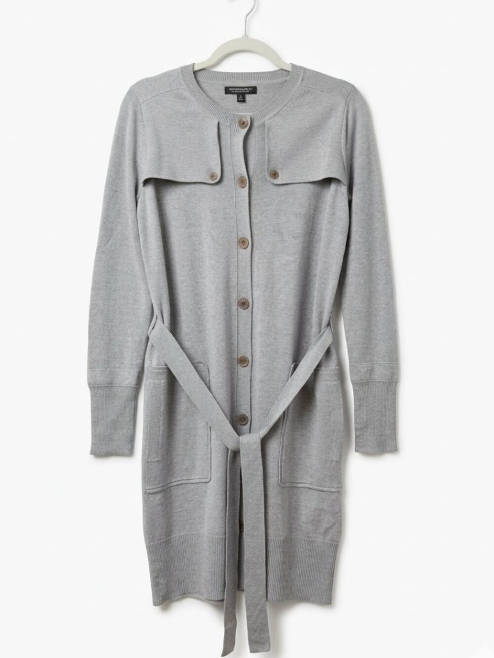 NWOT! Banana Republic Extra-Fine  100% Merino Wool Trench Cardigan/Dress